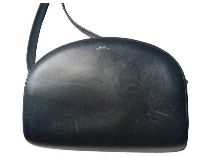 Apc A.P.C. Borsa Mezza Luna in pelle Nero - vista 7