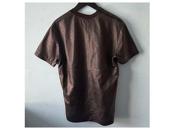 Givenchy 16 AW Lammleder T-Shirt mit Print Schwarz - Ansicht 2