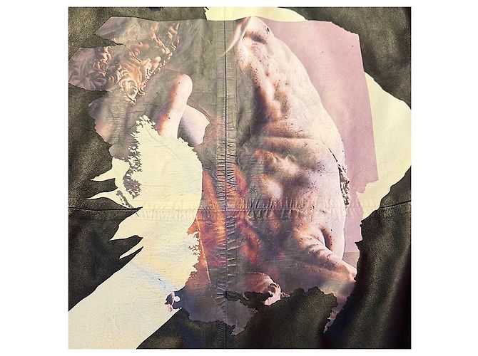 Givenchy 16 AW Lammleder T-Shirt mit Print Schwarz - Ansicht 6