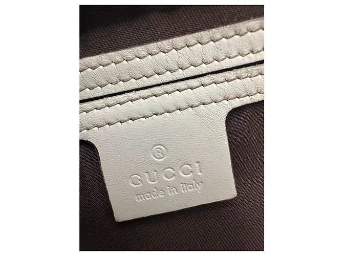 Gucci GG Canvas Web Sherry Line Borsa Tote Marrone Beige - vista 16