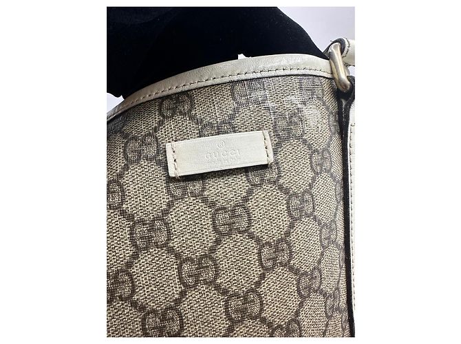 Gucci GG Canvas Web Sherry Line Borsa Tote Marrone Beige - vista 4