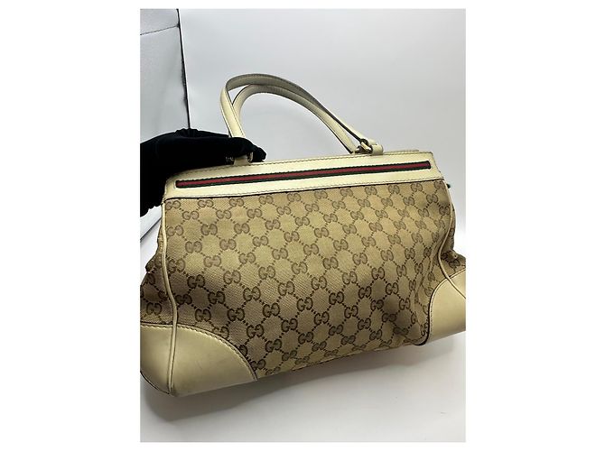 Gucci Mayfair GG Monogramm Shopper Braun Beige - Ansicht 11
