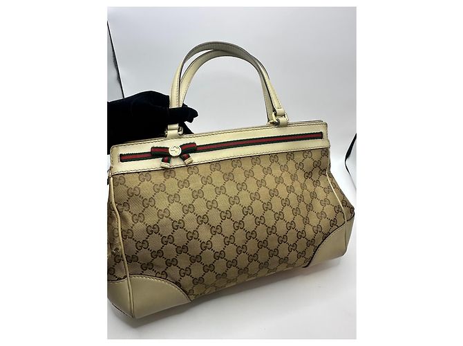 Gucci Mayfair GG Monogramm Shopper Braun Beige - Ansicht 12