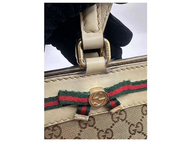 Gucci Mayfair GG Monogramm Shopper Braun Beige - Ansicht 13