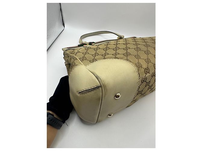Gucci Mayfair GG Monogramm Shopper Braun Beige - Ansicht 6