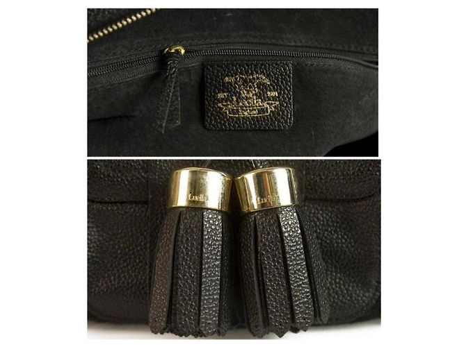 Luella Bernie Bolso Bowling Cuero Negro - vista 3