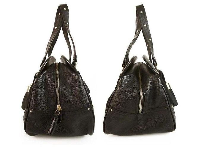 Luella Bernie Bolso Bowling Cuero Negro - vista 4