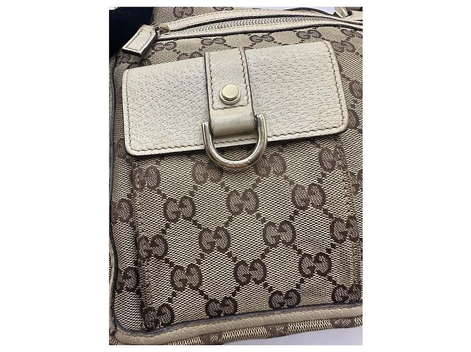 Gucci GG Canvas Abbey Pocket Shopper Braun Beige - Ansicht 13