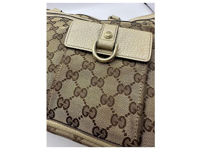 Gucci GG Canvas Abbey Pocket Shopper Braun Beige - Ansicht 14