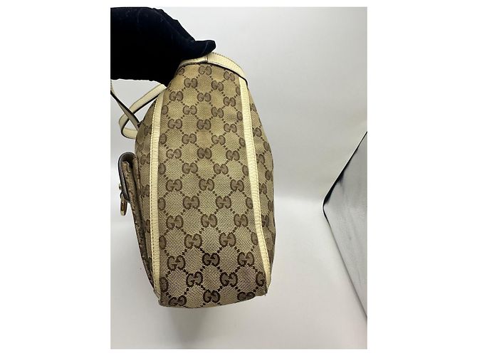 Gucci GG Canvas Abbey Pocket Shopper Braun Beige - Ansicht 4