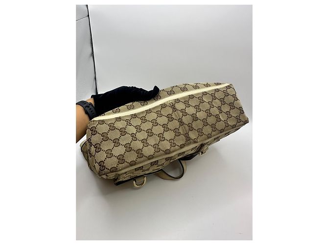 Gucci GG Canvas Abbey Pocket Shopper Braun Beige - Ansicht 6