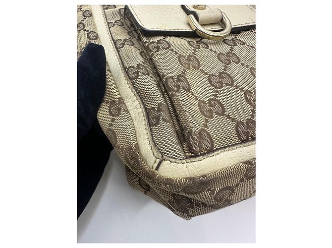 Gucci GG Canvas Abbey Pocket Shopper Braun Beige - Ansicht 7