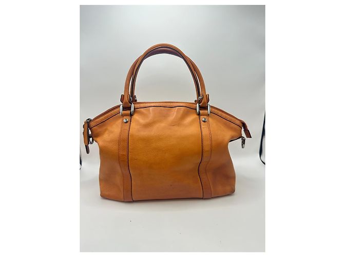 Borsa a mano Gucci GG Charm Dome in pelle di vitello Marrone - vista 2