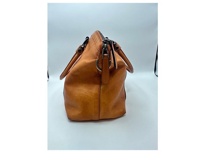 Borsa a mano Gucci GG Charm Dome in pelle di vitello Marrone - vista 3