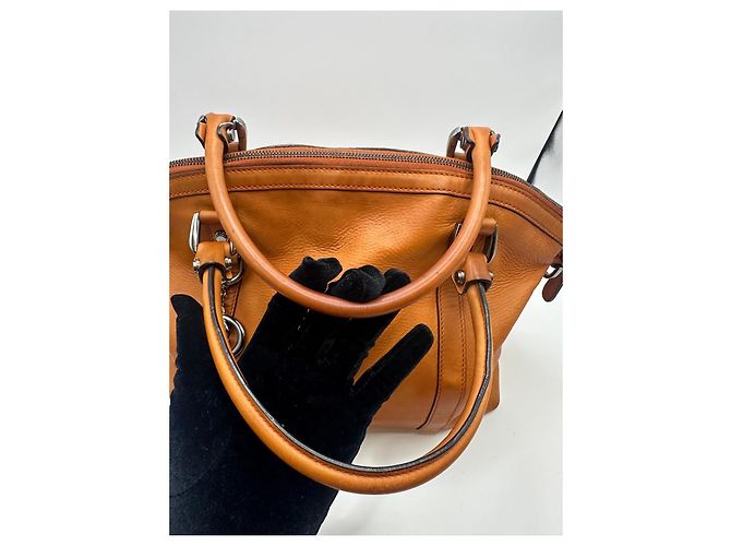 Borsa a mano Gucci GG Charm Dome in pelle di vitello Marrone - vista 5