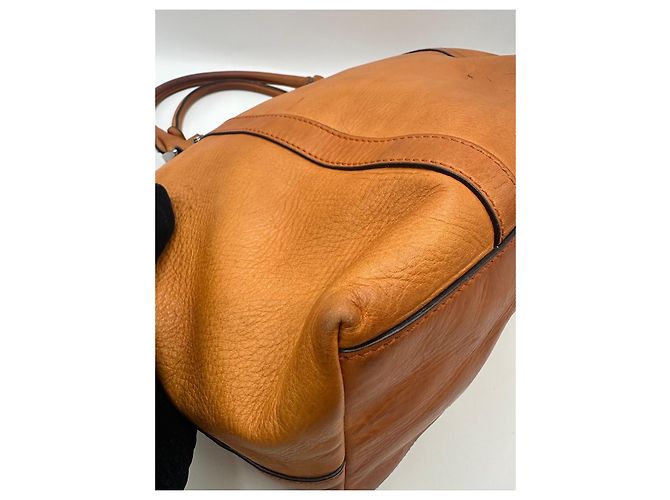 Borsa a mano Gucci GG Charm Dome in pelle di vitello Marrone - vista 8