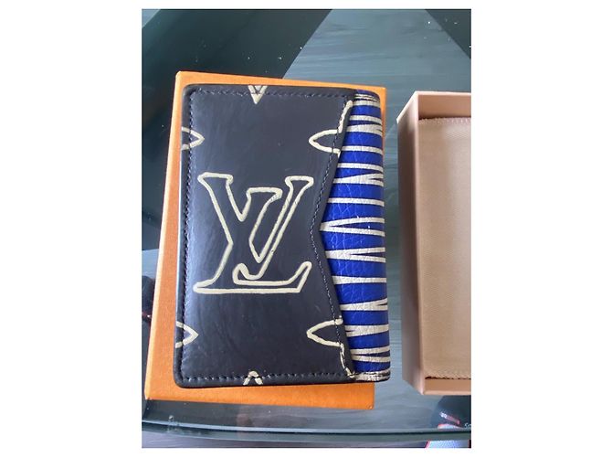 Louis Vuitton Patchwork Pocket Organizer Virgil Abloh Braun Weiß Rot Blau - Ansicht 2