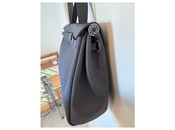 Borsa Hermès Herbag 31 Grigio Ardoise Grigio antracite - vista 4