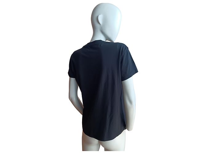 T-shirt Zadig & Voltaire nera '11 Avenue d'Iéna' Nero - vista 3