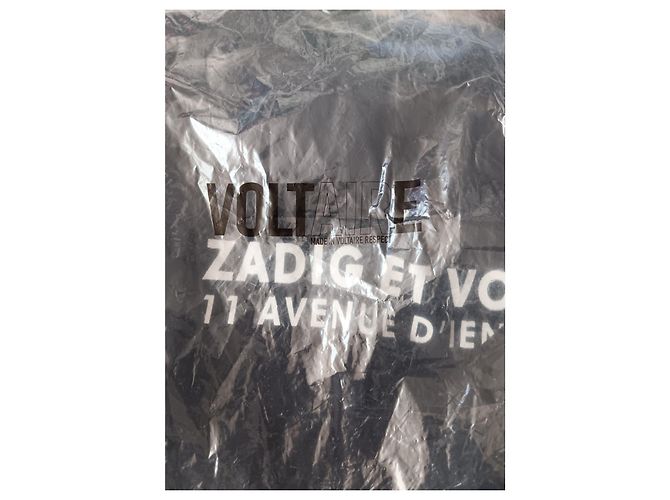 T-shirt Zadig & Voltaire nera '11 Avenue d'Iéna' Nero - vista 4