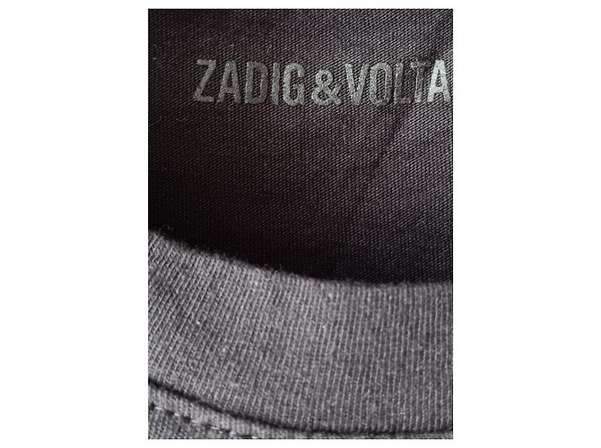 T-shirt Zadig & Voltaire nera '11 Avenue d'Iéna' Nero - vista 7