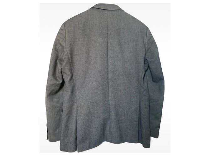 Hugo Boss Blazer in Cotone Grigio - vista 2