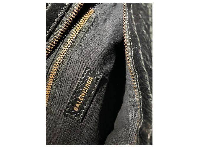 Borsa Balenciaga Neo Classic City Graffiti in pelle nera Nero Multicolore - vista 7