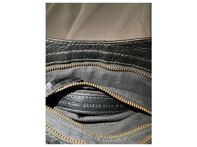 Borsa Balenciaga Neo Classic City Graffiti in pelle nera Nero Multicolore - vista 8
