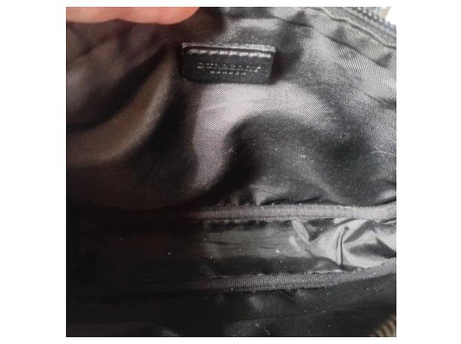 Borsa a tracolla Burberry Monogram Graffiti Nero Bianco - vista 8