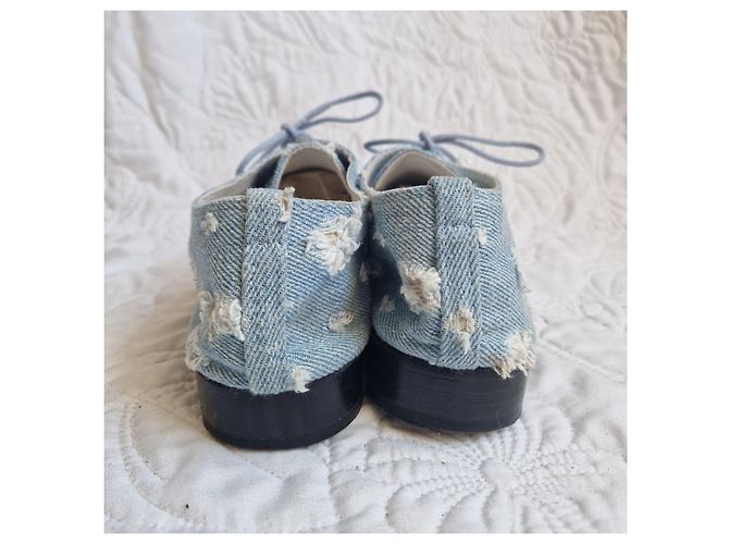 Repetto Scarpe Oxford in Denim Blu - vista 6
