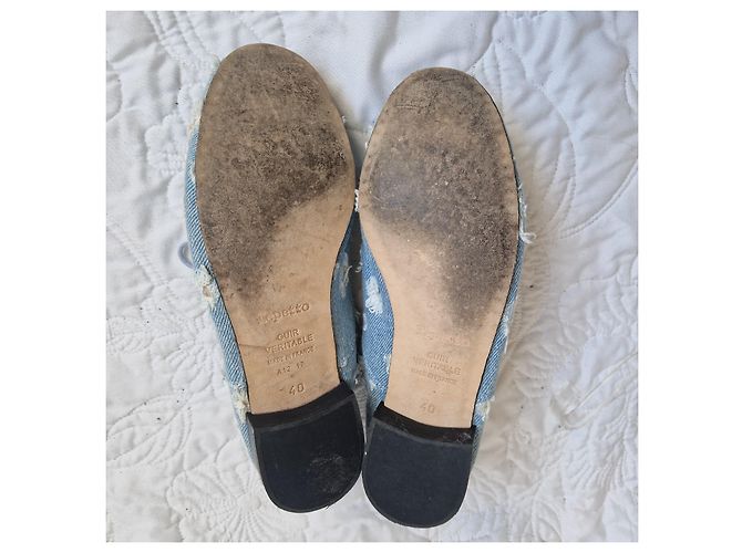 Repetto Scarpe Oxford in Denim Blu - vista 7