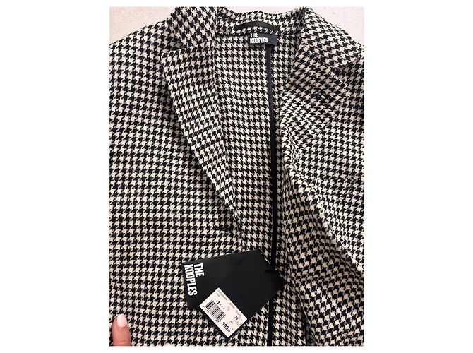 Blazer The Kooples pata de gallo Negro Blanco - vista 3