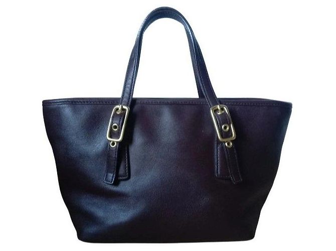 Coach Market Kleine Leder-Tragetasche - Braun Dunkelbraun - Ansicht 5