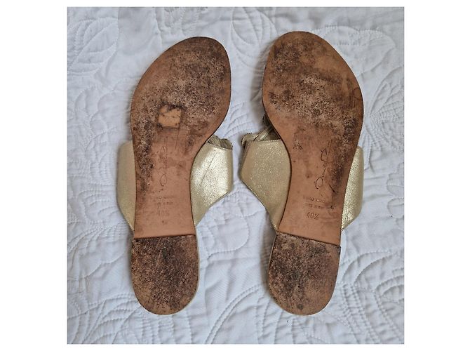 Oscar de la Renta Verzierte Zehentrenner Sandalen Golden - Ansicht 6