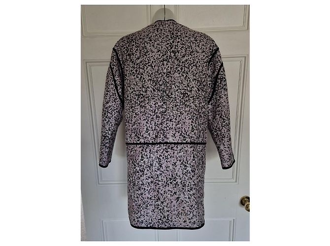 Giacca Kenzo in jacquard viola e nero Bianco Porpora - vista 3