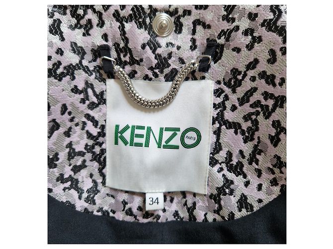 Giacca Kenzo in jacquard viola e nero Bianco Porpora - vista 4