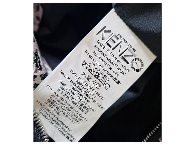 Giacca Kenzo in jacquard viola e nero Bianco Porpora - vista 5