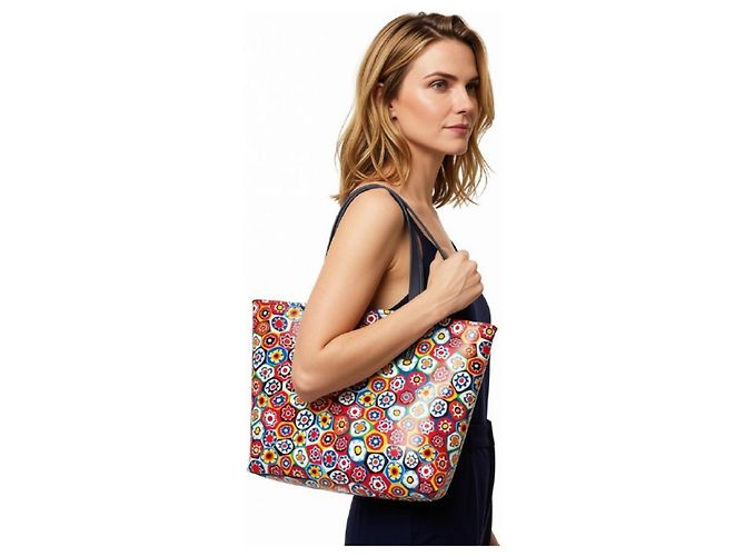 Tory Burch Tote Bag mit Millefiori Blumenprint Mehrfarben - Ansicht 2