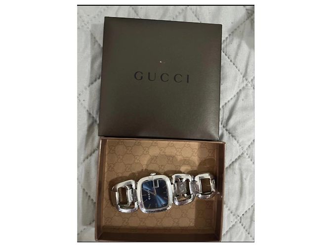Reloj Gucci de acero con esfera azul Hardware de plata - vista 2