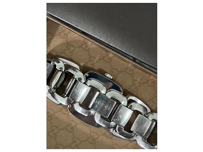 Reloj Gucci de acero con esfera azul Hardware de plata - vista 4