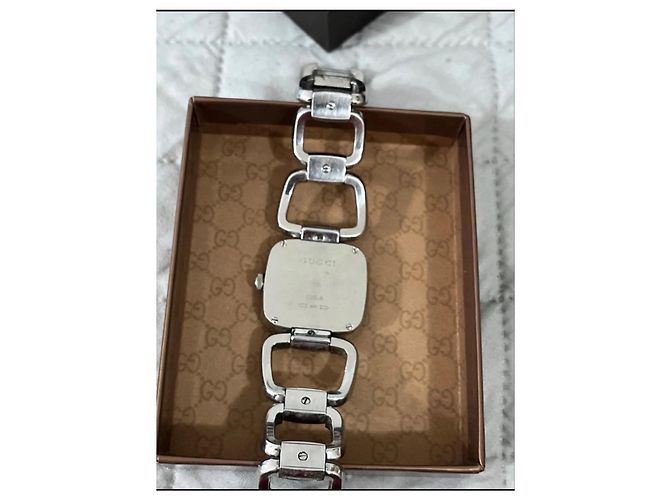 Reloj Gucci de acero con esfera azul Hardware de plata - vista 6