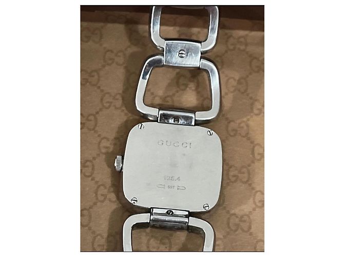 Reloj Gucci de acero con esfera azul Hardware de plata - vista 7