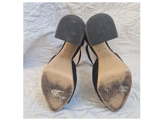 Charlotte Olympia Décolleté platform in camoscio nero - vista 6