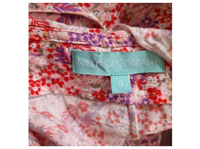 Melissa Odabash Vestido Mini em Viscose e Lurex com Estampado Floral Rosa Branco Vermelho Roxo - vista 5
