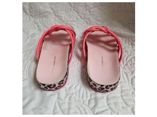 Ciabatte Sophia Webster in pelle rosa stampa leopardata Stampa leopardo - vista 4