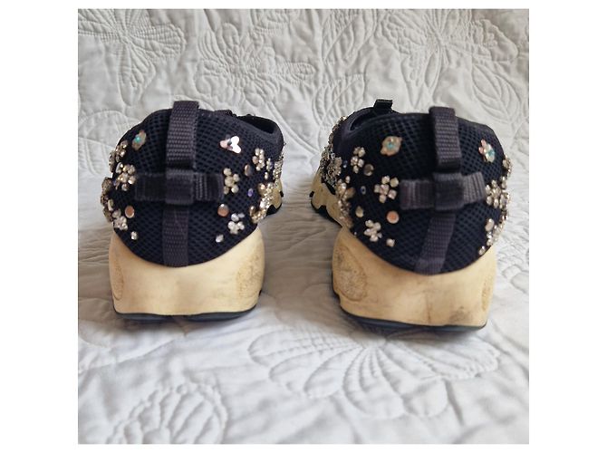 Sneakers Christian Dior impreziosite da strass Nero - vista 3