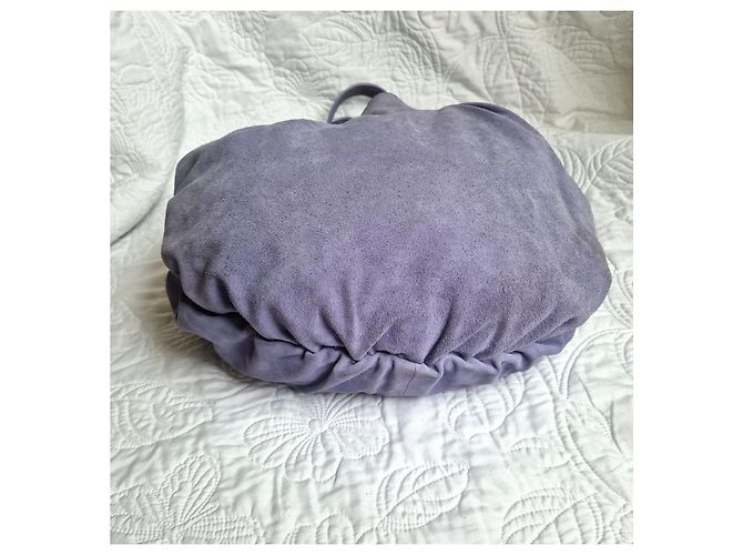 Patrizia Pepe Lavender Suede Hobo Bag Purple - view 4