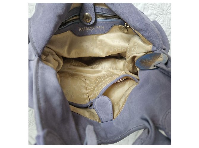 Patrizia Pepe Lavender Suede Hobo Bag Purple - view 5