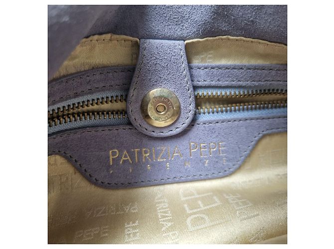 Patrizia Pepe Lavender Suede Hobo Bag Purple - view 6