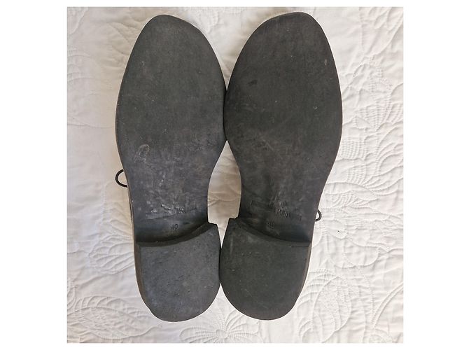 Autre Marque McQ Alexander McQueen Scarpe Oxford in pelle nera Nero - vista 5